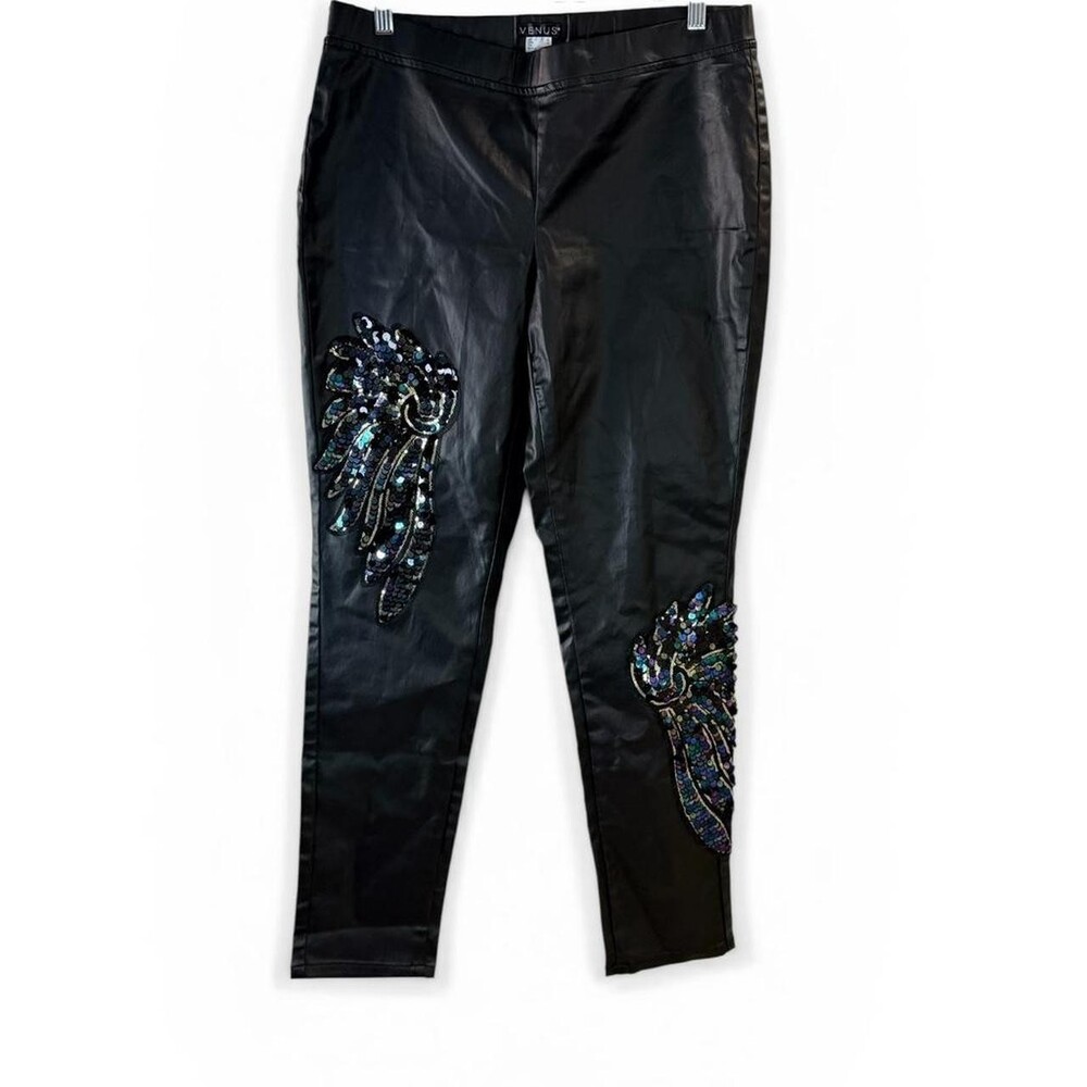 Venus Faux Leather Sequin Wing Women's size 10 - Picture 2 of 5